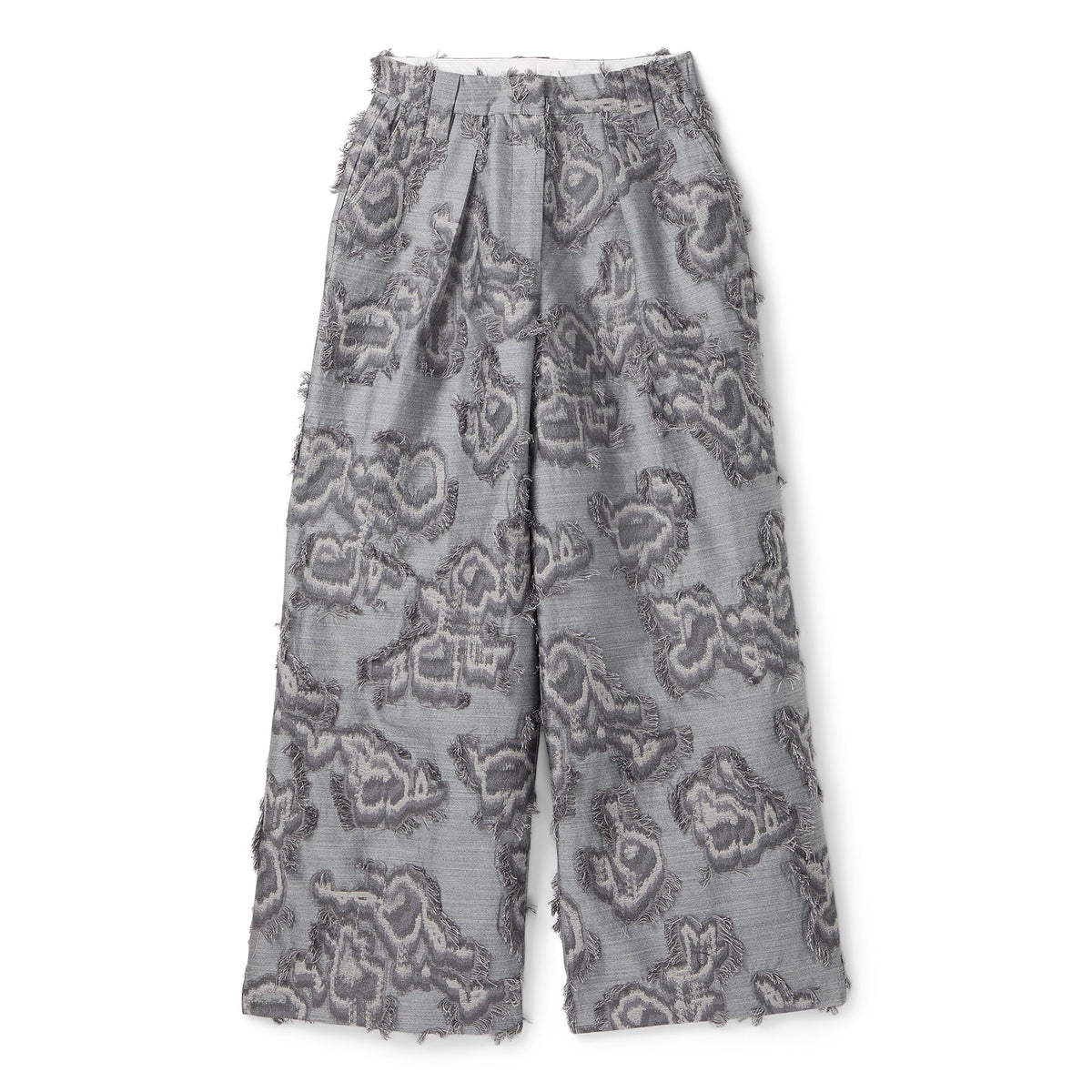 GANNI Fil Coupe Suiting Big Pleat Pants (Mockingbird)
