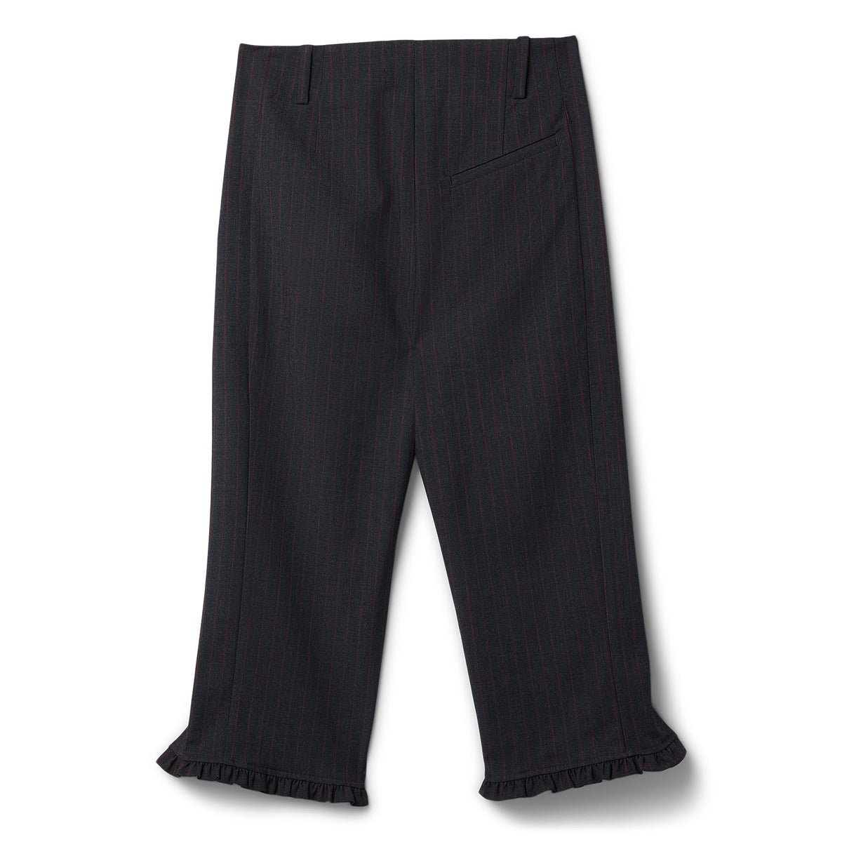 GANNI Stretch Stripe Tailoring Capri Pants (Phantom)