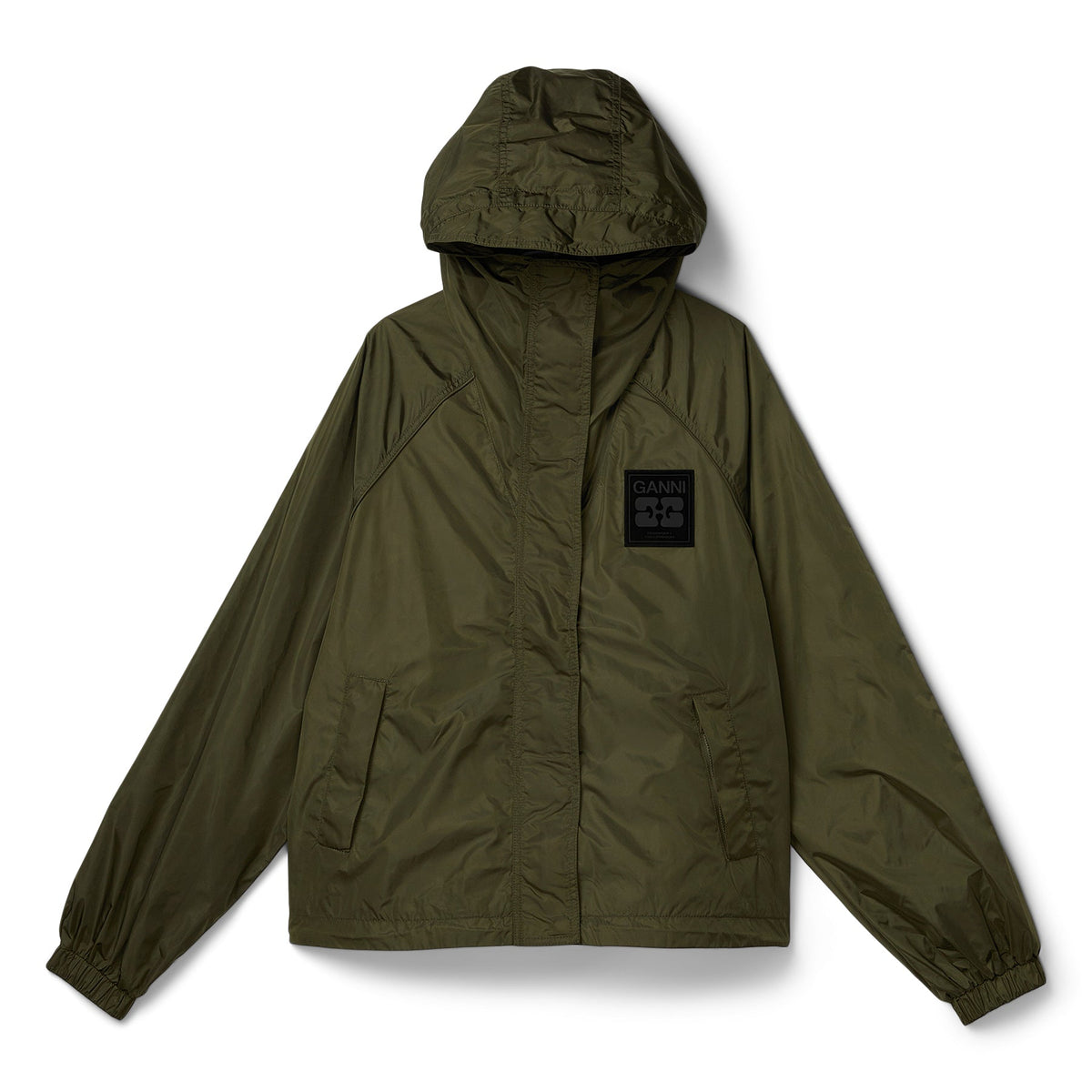 GANNI Flyweight Nylon Jacket (Kalamata)