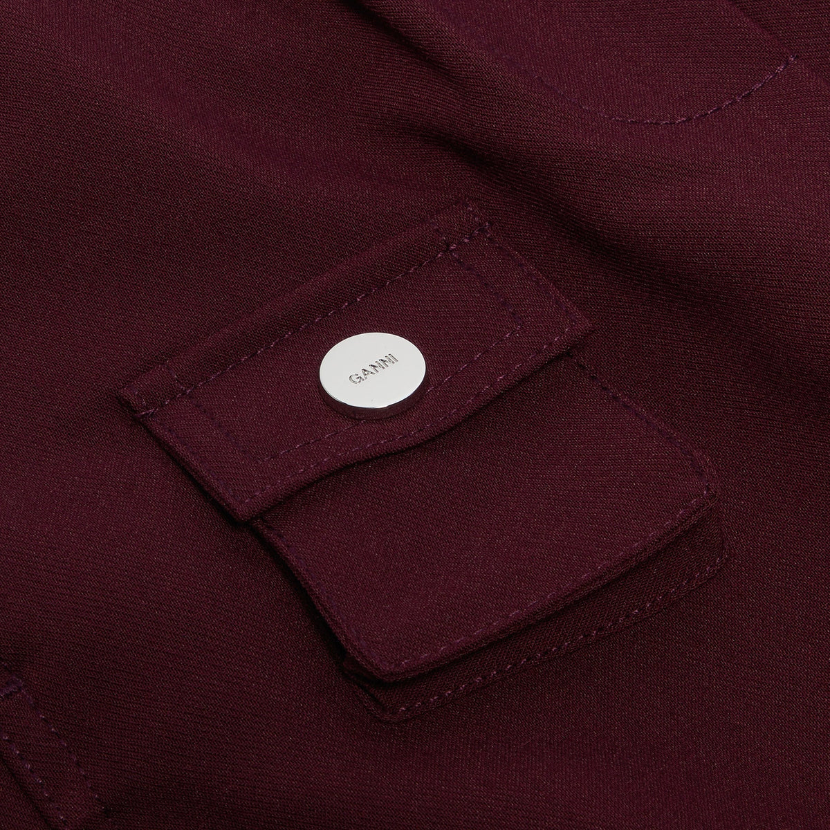 GANNI Future Twill Suiting Elasticated Pants (Port Royale)
