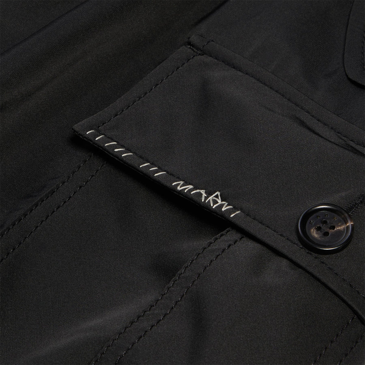 MARNI Water-repellent Taffeta Cargo Pants (Black)