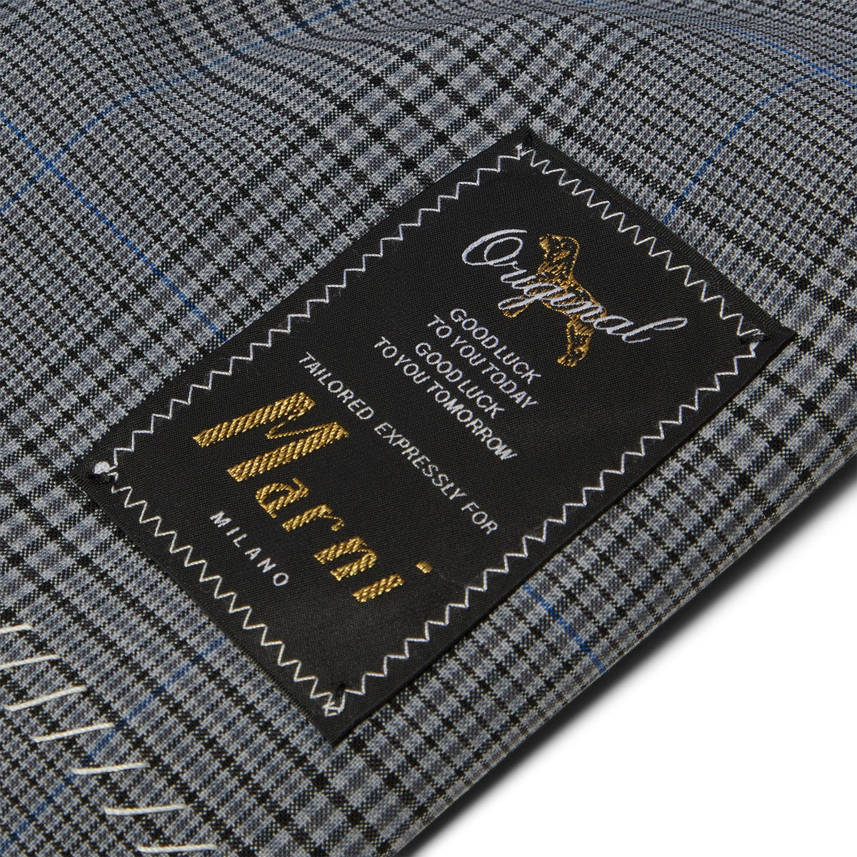 MARNI Prince of Wales Wool Check Cropped Jacket (Truffle)