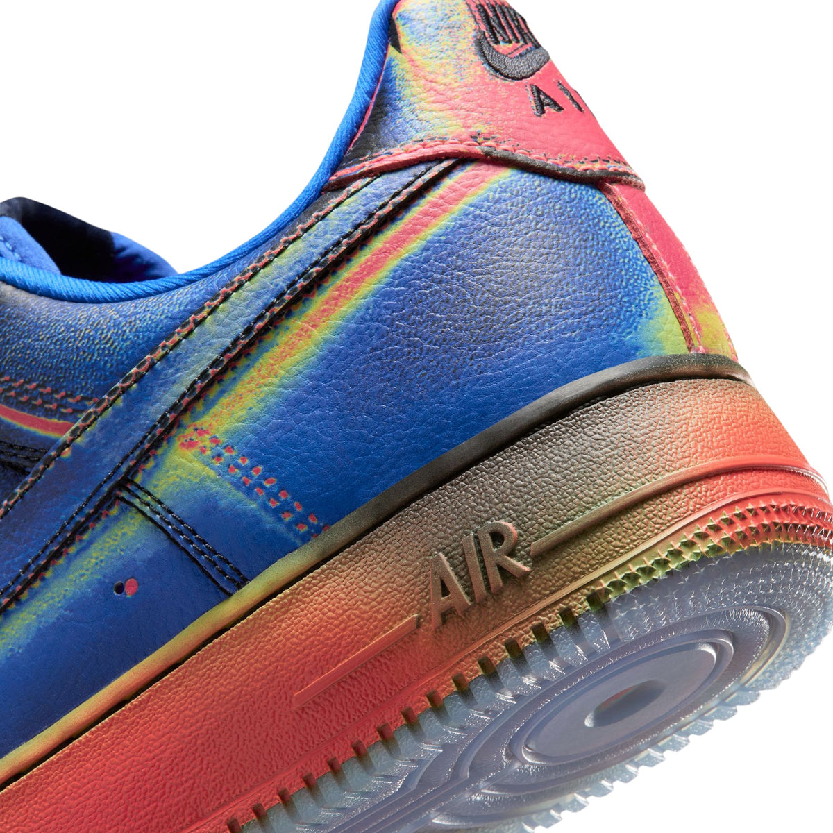 Nike Air Force 1 Low Retro (Black/Racer Blue-Volt Ice-Bright Crimson)
