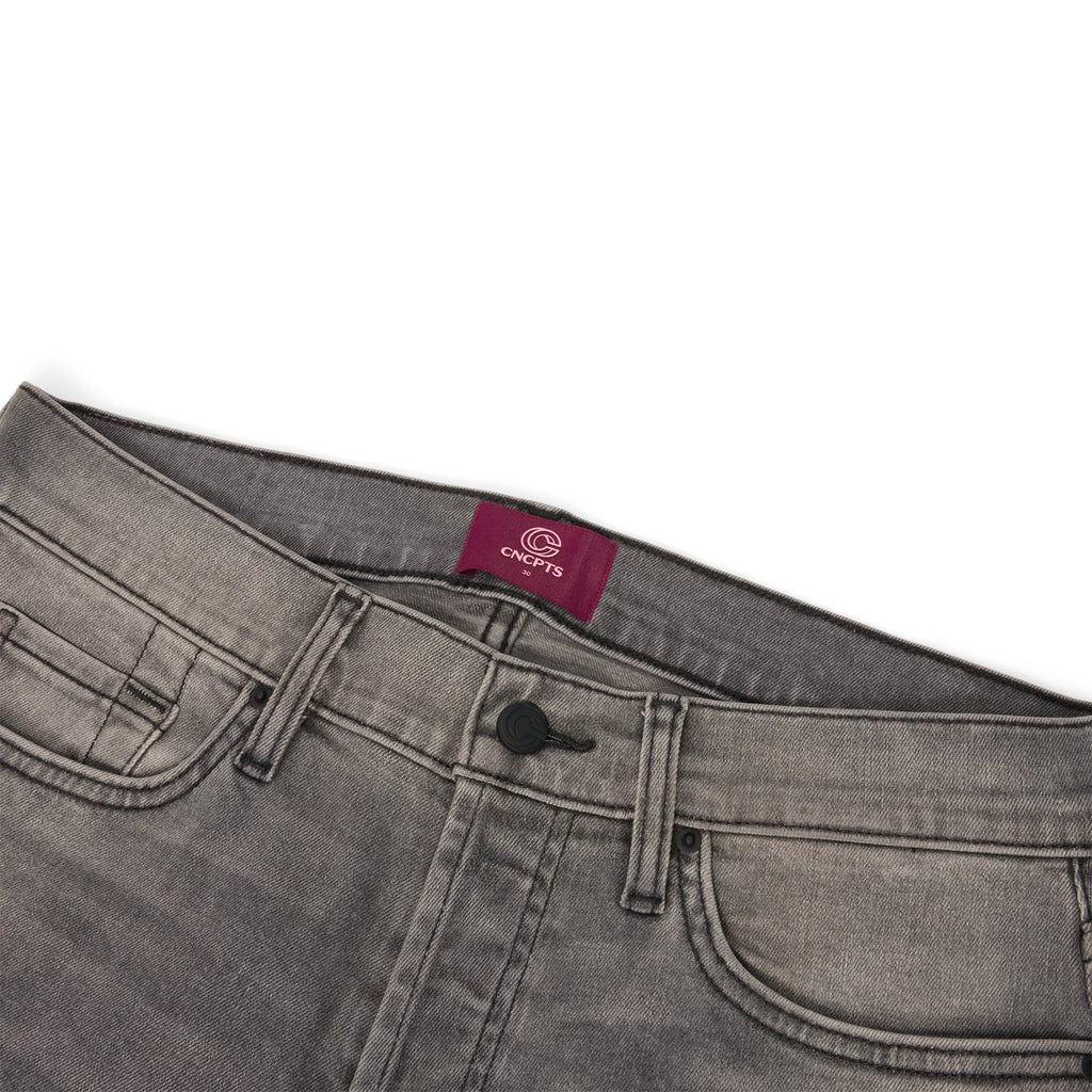 CNCPTS Coated Straight Denim (Black/Grey)